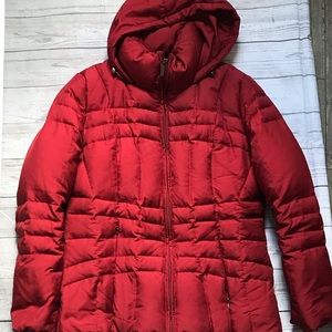 Calvin Klein woman’s Red feather jacket